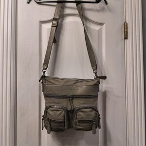 Liebeskind Gray Leather Crossbody Bag